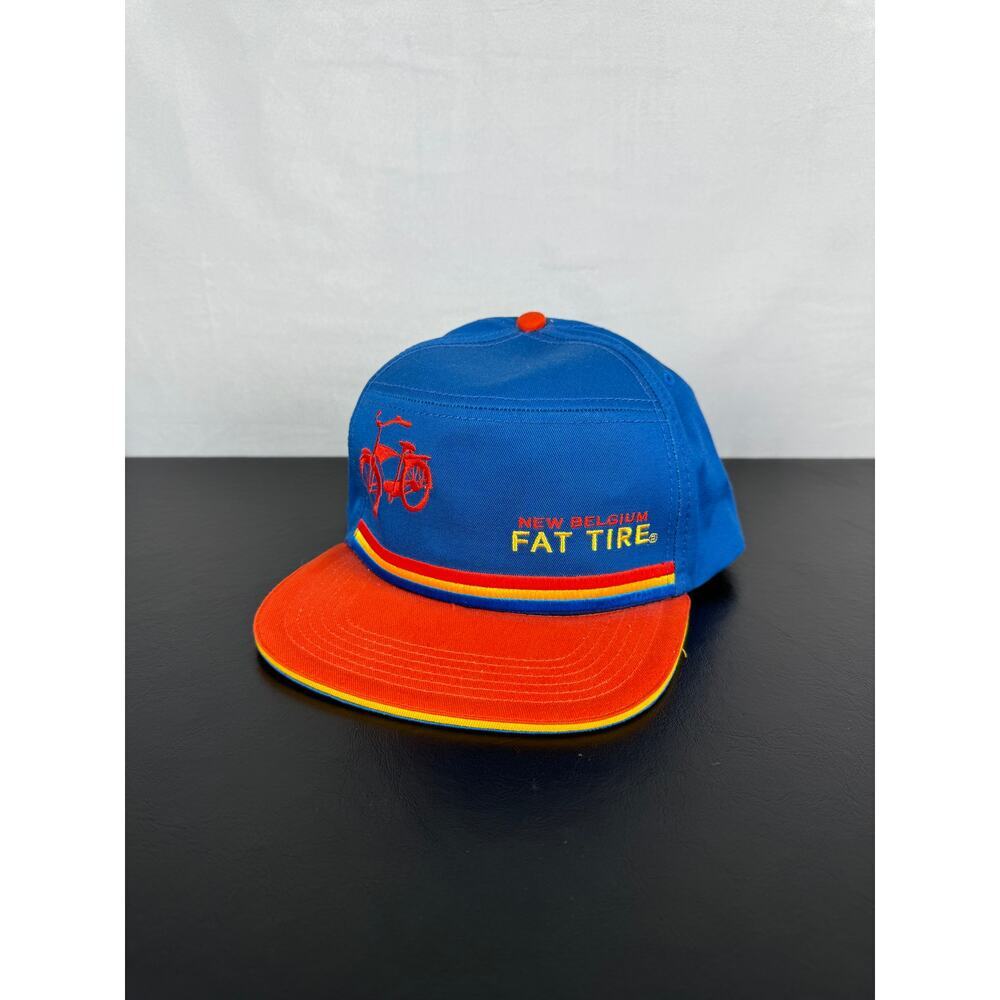 Vintage New Belgium Fat Tire Brewery 5 Panel Adjustable Hat Adult